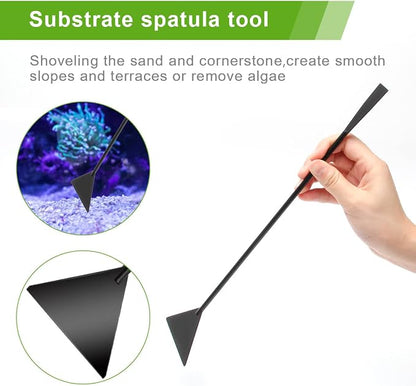Quarium Aquascape Tools Kits, 4 in 1 Anti-Rust Aquatic Plant Aquascaping Tool - Image 6