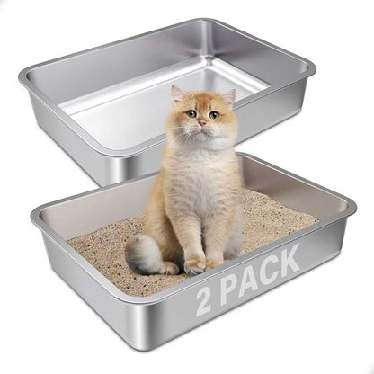 Stainless Steel Litter Box, Metal Litter Boxes by Futam