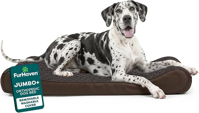 Furhaven Orthopedic Dog Bed for Large Dogs w/ Removable Washable Cover by FurHaven