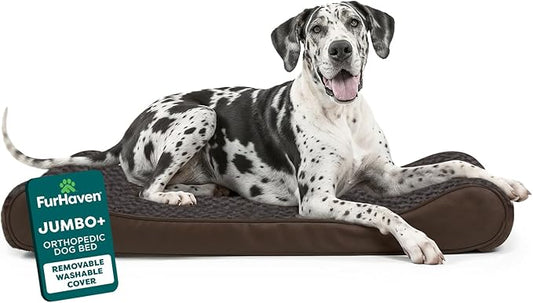 Furhaven Orthopedic Dog Bed for Large Dogs w/ Removable Washable Cover by FurHaven
