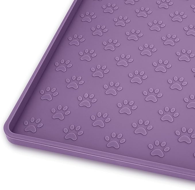 Ptlom Dog Food Mat Anti-Slip Pet Bowl Mats by PTLOM