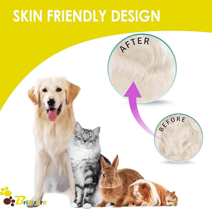 4 Pack Dog Grooming Brush, Premium Soft Silicone Pet Bath Brushes - Image 7