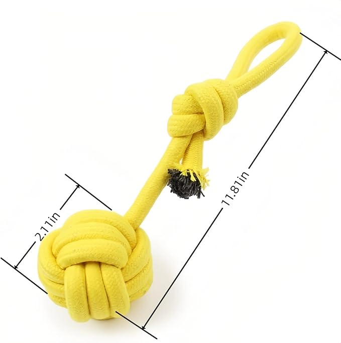 CandyColor Dog Cat Chew Rope Toy - 30cm Non-Toxic Dental Teething Toy - Image 3