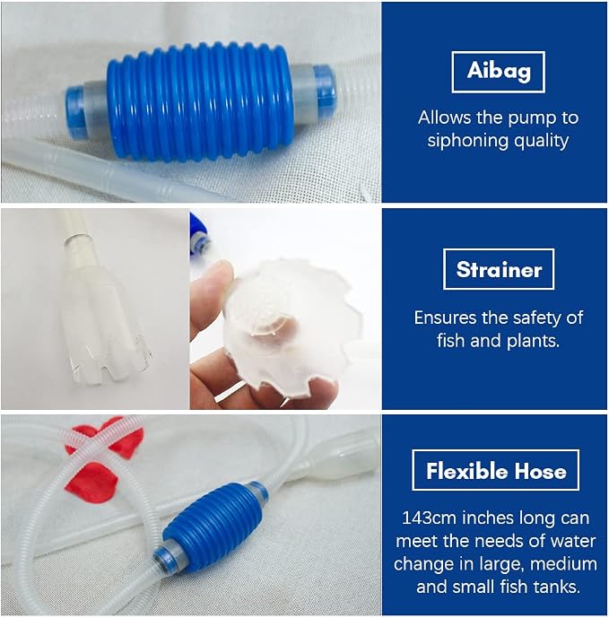 Haofy 5 in 1 Aquarium Fish Tool Cleaning Tools Kit Aquarium Gravel Cleaner - Image 5