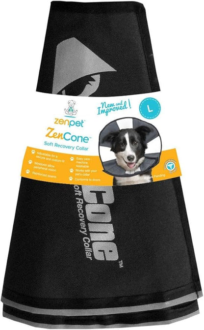 ZenPet Recovery Cone E-Collar for Dogs & Cats – Soft, Comfortable, Safe & - Image 2