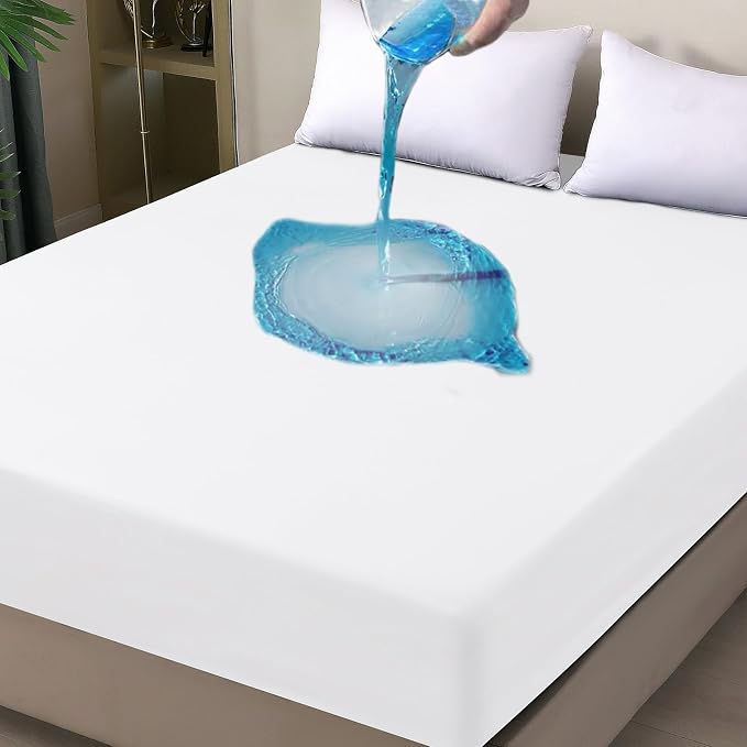 Twin XL Mattress Protector Waterproof, Fitted Sheet Style Breathable Mattress - Image 8