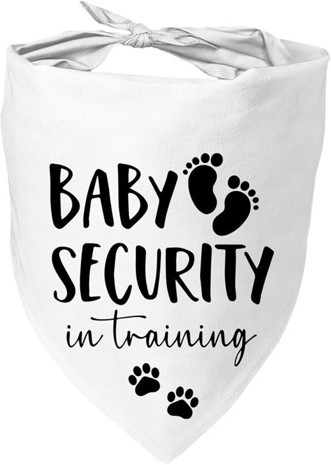 Baby Security in Training Dog Bandana Pet Scarf Pregnancy Announcement Dog by Mixrowa