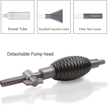 Aquarium Gravel Cleaner Siphon Vacuum, manually Operated Water Changer kit and - Image 3