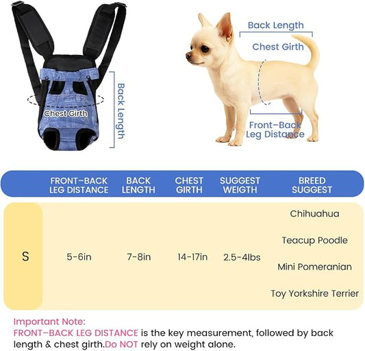 Dog Backpack Carrier, Front Pocket - Image 2