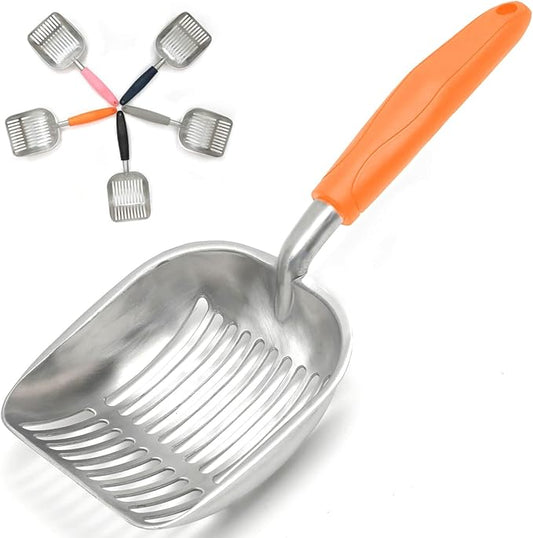 Cat Litter Scoop, Kitty Metal Scooper, Aluminum Alloy Sifter, Kitten Pooper by Frxat
