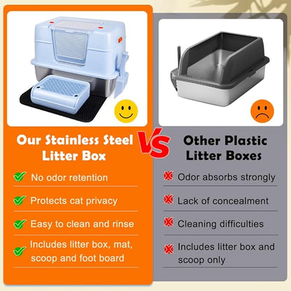Vivifying Stainless Steel Litter Box - Image 5