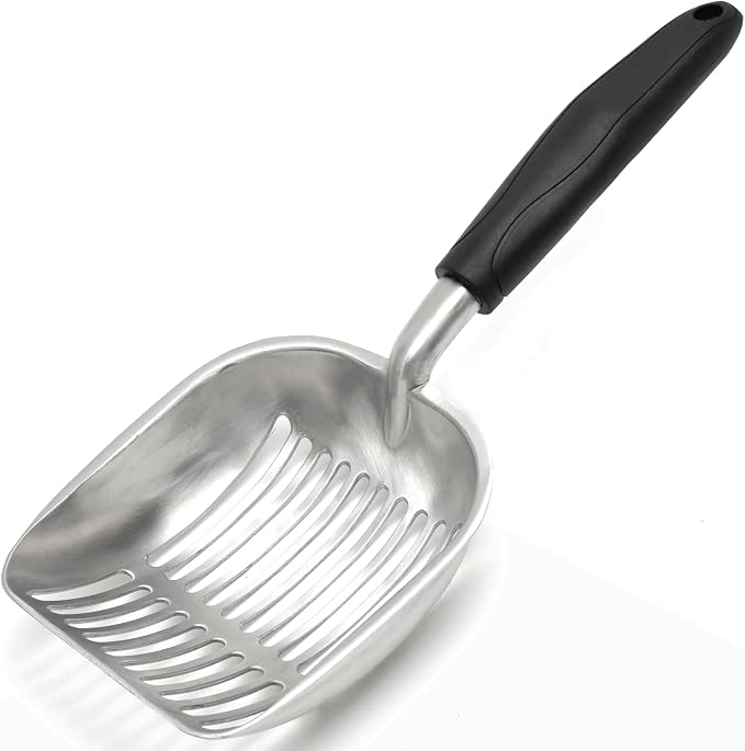 Cat Litter Scoop, Kitty Metal Scooper, Aluminum Alloy Sifter, Kitten Pooper by Frxat