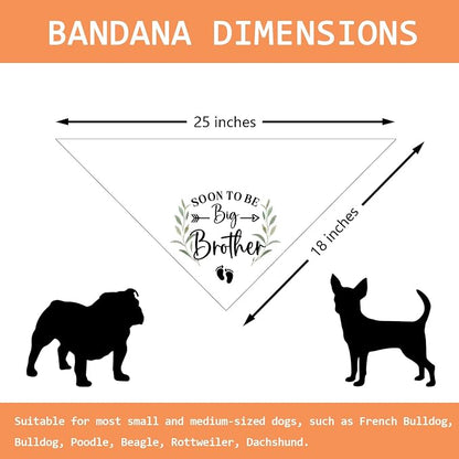 Soon to Be Big Brother Dog Bandana Baby Announcement Dog Gender Reveal Outfit - Image 2