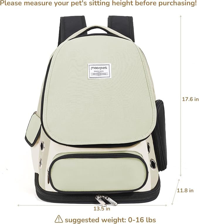 Cat Backpack Carrier, TSA Airline Approved Pet Travel Bag - Image 6