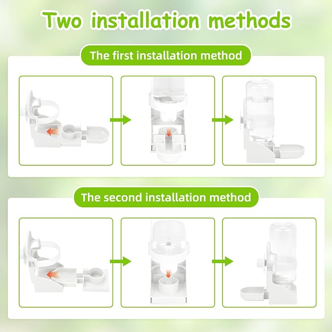 Rypet No Mess Bird Water Feeder Dispenser Set Automatic Bird Feeder Transparent - Image 4