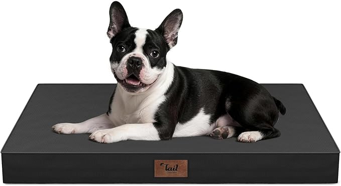 Outdoor Dog Bed for Small Dogs, Waterproof Dog Crate Bed for Medium Dogs Cats by TailStories