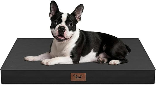 Outdoor Dog Bed for Small Dogs, Waterproof Dog Crate Bed for Medium Dogs Cats by TailStories