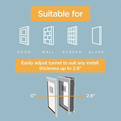 Hakuna Pets Deluxe Aluminum Pet, Cat and Dog Door - Image 6