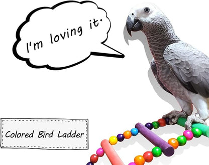 DS. DISTINCTIVE STYLE Bird Ladder Toys Coloured Flexible Parrot Swing Bridge - Image 3