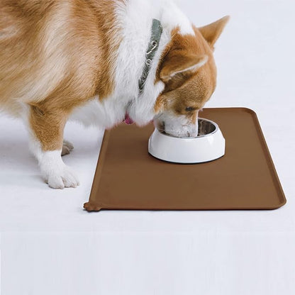 AUDWUD Silicone Waterproof Pet Feeding Mats, Anti Slip Bowl Pad, Dog Mat - Image 7