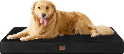 EHEYCIGA Waterproof Dog Bed Orthopedic 41"x27", Memory Foam Pet Bed by EHEYCIGA