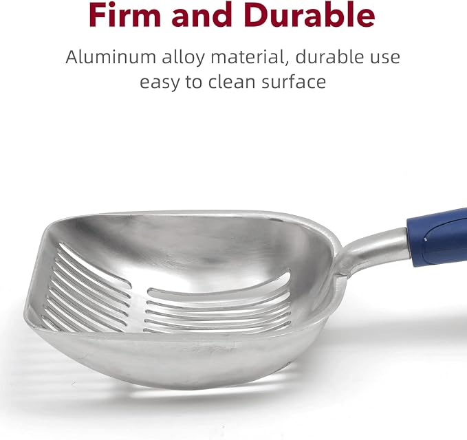 Cat Litter Scoop, Kitty Metal Scooper, Aluminum Alloy Sifter, Kitten Pooper - Image 5