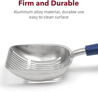 Cat Litter Scoop, Kitty Metal Scooper, Aluminum Alloy Sifter, Kitten Pooper - Image 5