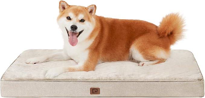 EHEYCIGA Waterproof Dog Bed Orthopedic 30"x20", Memory Foam Pet Bed by EHEYCIGA