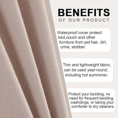 DUJUIKE Waterproof Bed Cover for Dog and Cats, Pet Hair Resistant Bed Sheet - Image 7