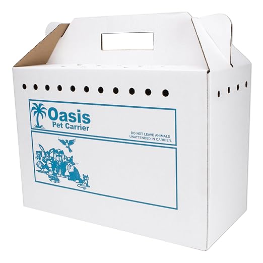 Disposable Cardboard Pet Carrier 12/Case | Sturdy Corrugated Cardboard Carrier by Med-VetInternational
