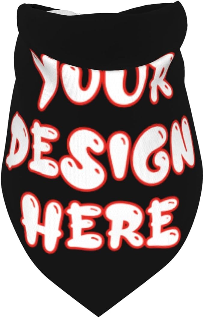 Custom Dog Bandana for Cat Dog Pet Add Your Design Personalized Neckwear - Image 6