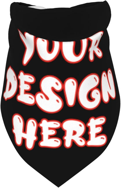 Custom Dog Bandana for Cat Dog Pet Add Your Design Personalized Neckwear - Image 6