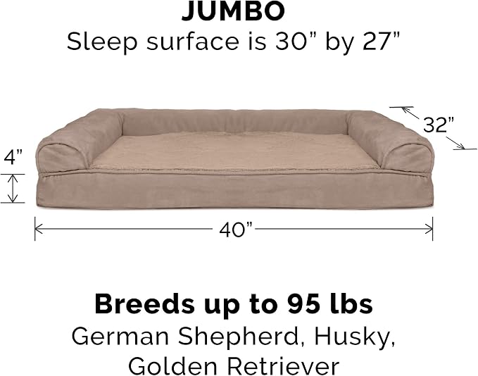 Furhaven Orthopedic Dog Bed for Large Dogs w/ Removable Bolsters & Washable - Image 2