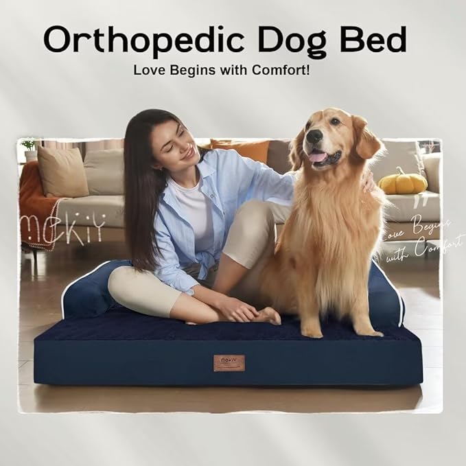 Large Dog Bed Orthopedic Washable | Beds Bolster Pet - Image 7