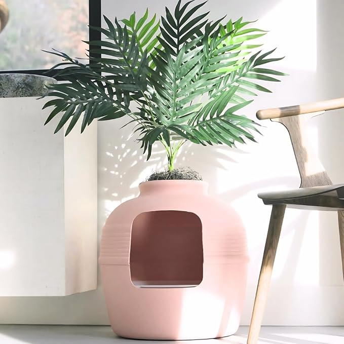 Good Pet Stuff Hidden Litter Box Planter, Decorative Cat Litter Enclosure - Image 3