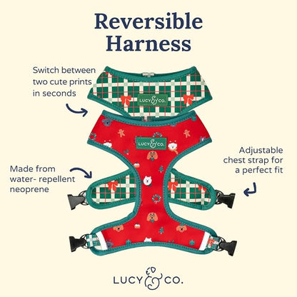 Lucy & Co. Cute Reversible Dog Harness Walking Halter - Image 4