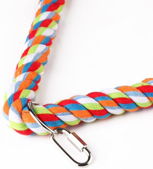 KinTor Medium Triangle Rope Swing Bird Toy Parrot Cage Toys Cages Conure - Image 2