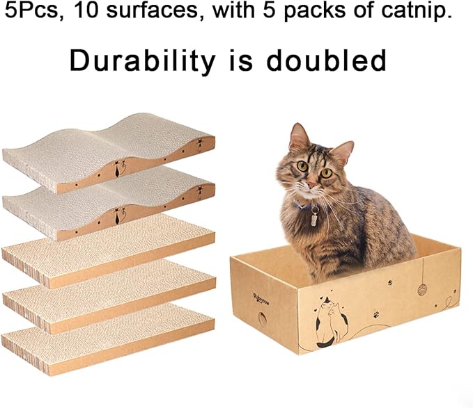 Cat Scratcher Cardboard Scratch Pad Box - Image 6