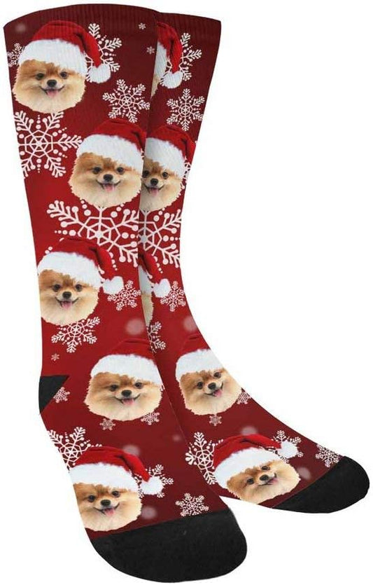 Custom Face Socks, Personalized Dog Lover Pet Photo Picture on Socks Unisex by Enjoy-yjl