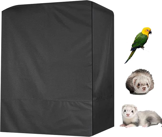 Bird Cover for Cage, Breathable Black Out Lightweight Washable Dust Proof Hood by Unknown