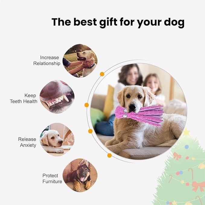 2025 New Upgrade Interactive Chew Pet Toy No Stuffing Bite-Resistant Squeaky - Image 6
