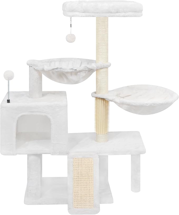 ROYPET Cat Tree with Cat Condo and Two Hammocks, Cat Tower with Scratching by ROYPET