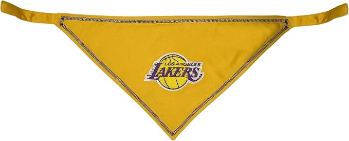 Pets First NBA LA Lakers TIE Bandana, Size Small/Medium. Dog Bandana Scarf Bib - Image 2