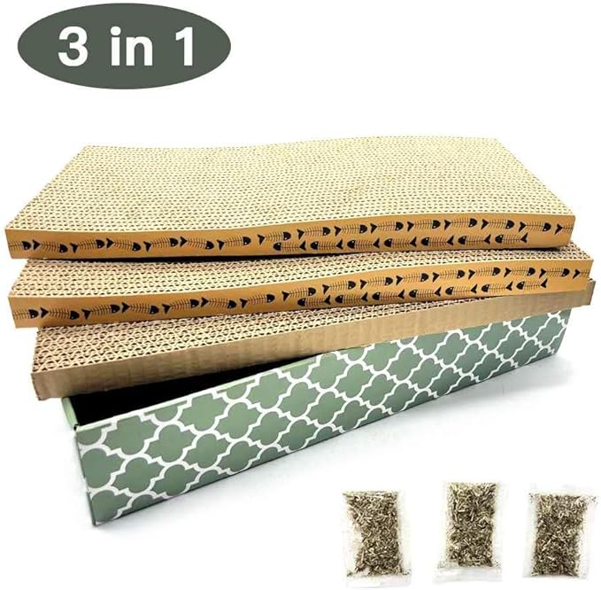 Cat Scratcher Cardboard Scratching Pads Scratch Lounge Bed - Image 4