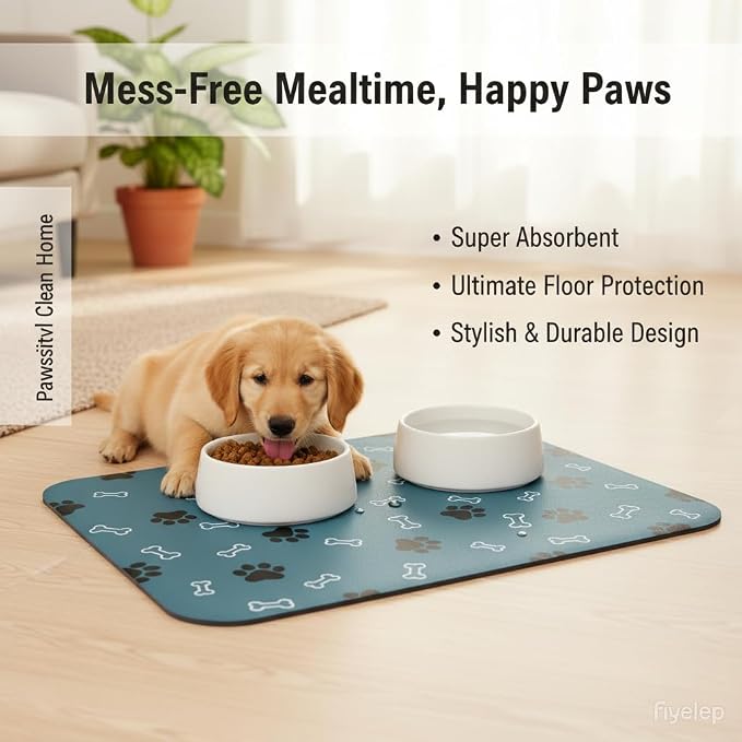 Pet Cat Dog Food Mat Non Slip Mat - Image 7