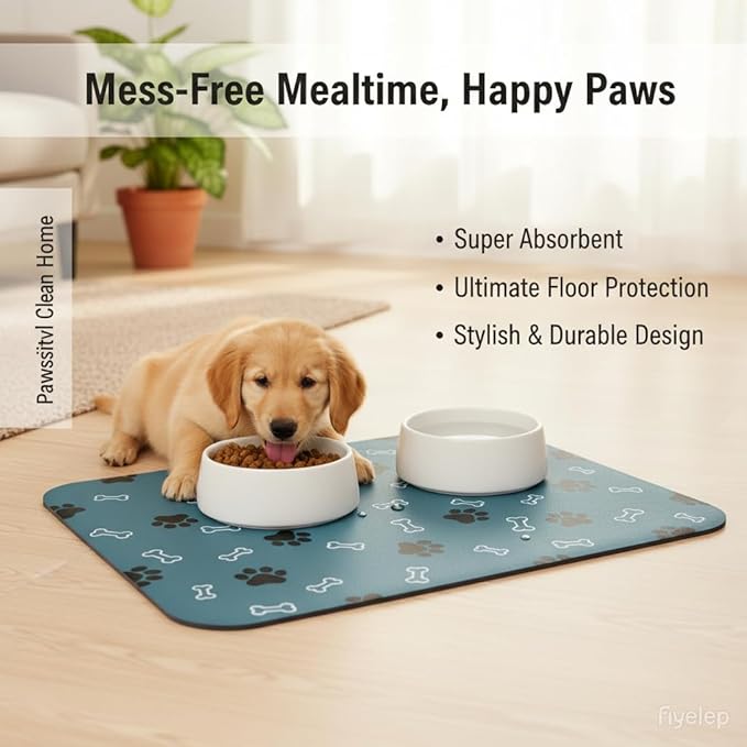 Pet Cat Dog Food Mat Non Slip Mat - Image 7