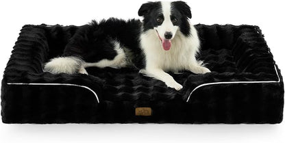 Orthopedic Dog Bed for Extra Large Dog, Soft and Warm Faux Fur Sofa for Giant by COZYKISS