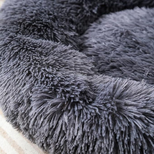 Donut Dog Bed Cat Bed Fluffy Calming Pet Bed Dog Round Bed Cat Round Bed Warm - Image 2