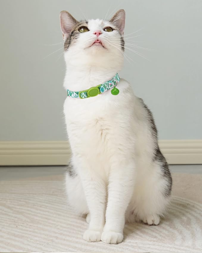 SOLMOONY Cute Cat Collar for Girl Boy, Colorful Breakaway Cat Collars - Image 2