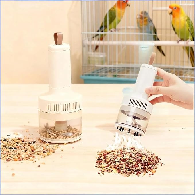 Bird Food Electric Separator, Bird Cage Cleaner, Pet Hair Collector, Mini USB - Image 5